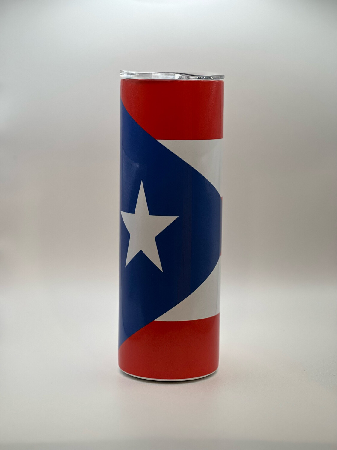 Puerto Rico Flag 20oz Skinny Tumbler.