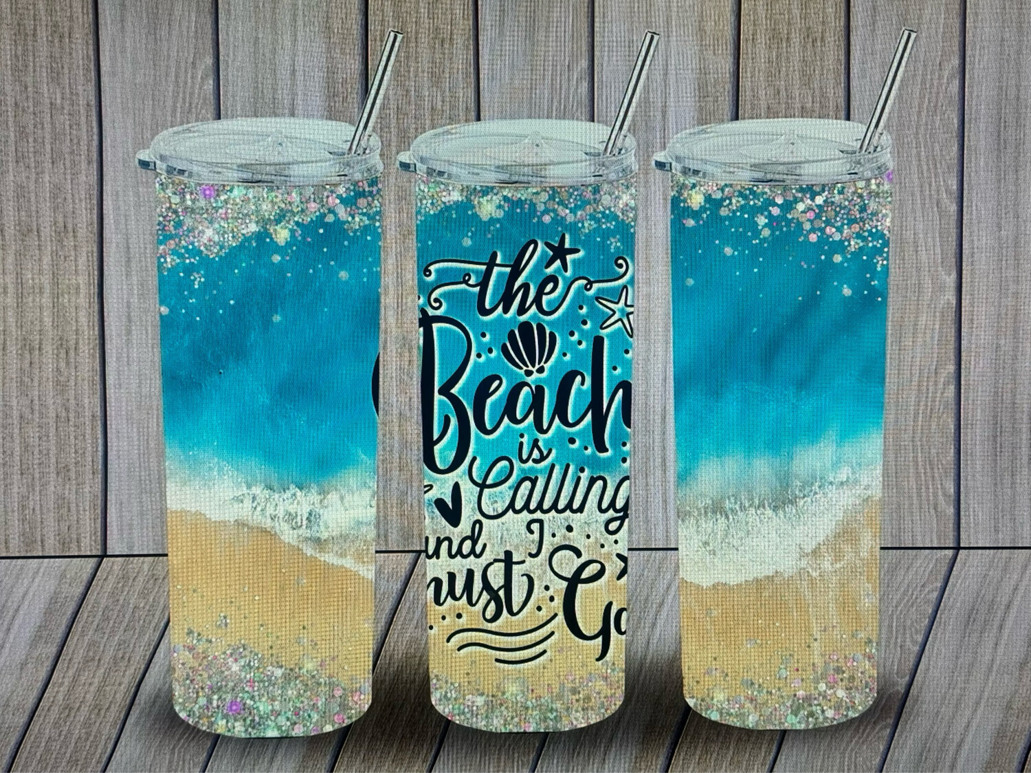 The Beach Is calling 20oz Tumbler Cup
