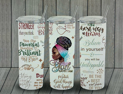 God Says I Am 20oz Tumbler Cup