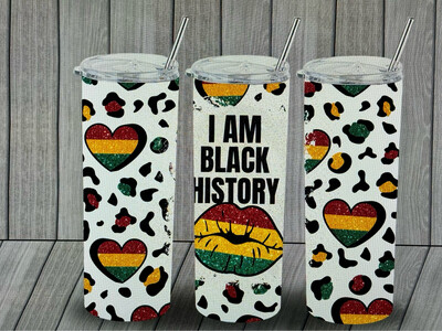 20 oz I am Black History Tumbler Cup.