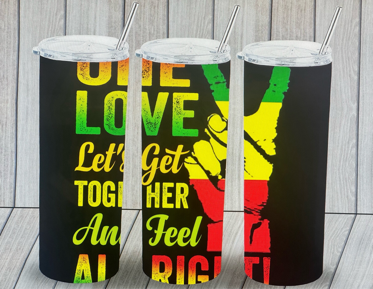 20 oz One Love Jamaican Tumbler Cup.