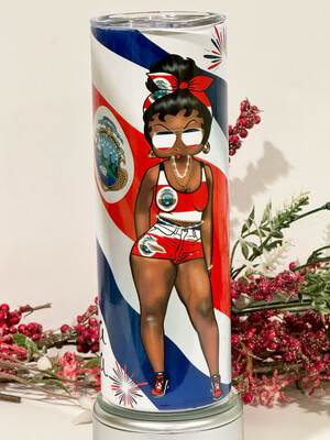 20 oz Costa Rica Betty Boop Tumbler Cup.