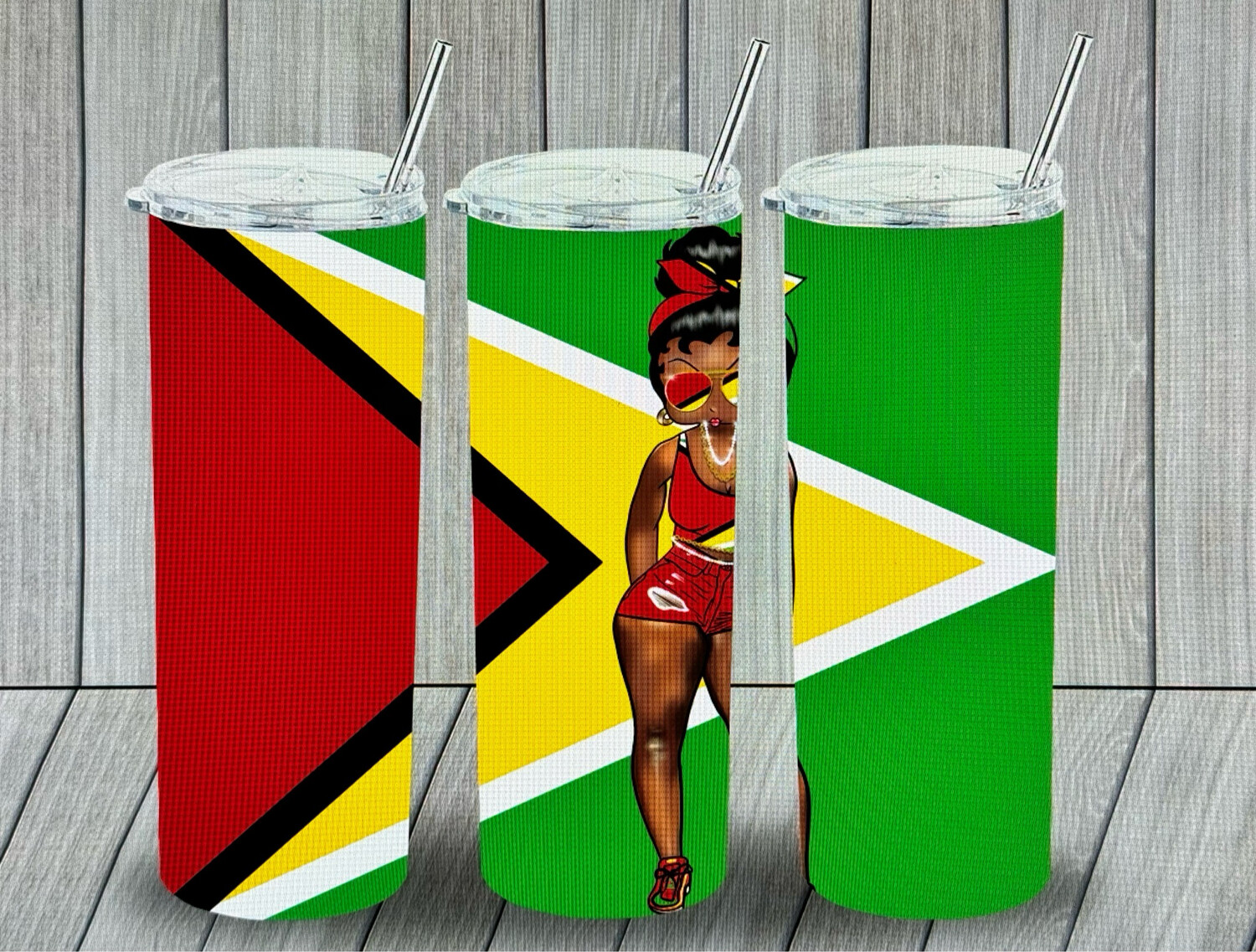20 oz Guyana Betty Boop Tumbler Cup.