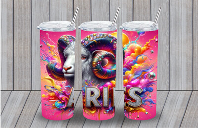 Aries Pink Tumbler Cup