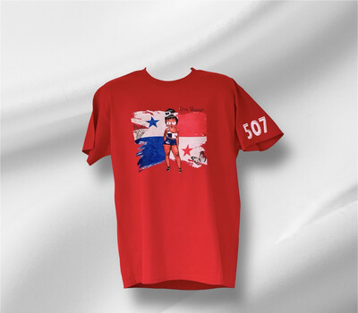 Viva Panamá Woman Size Large Cotton T-Shirt.