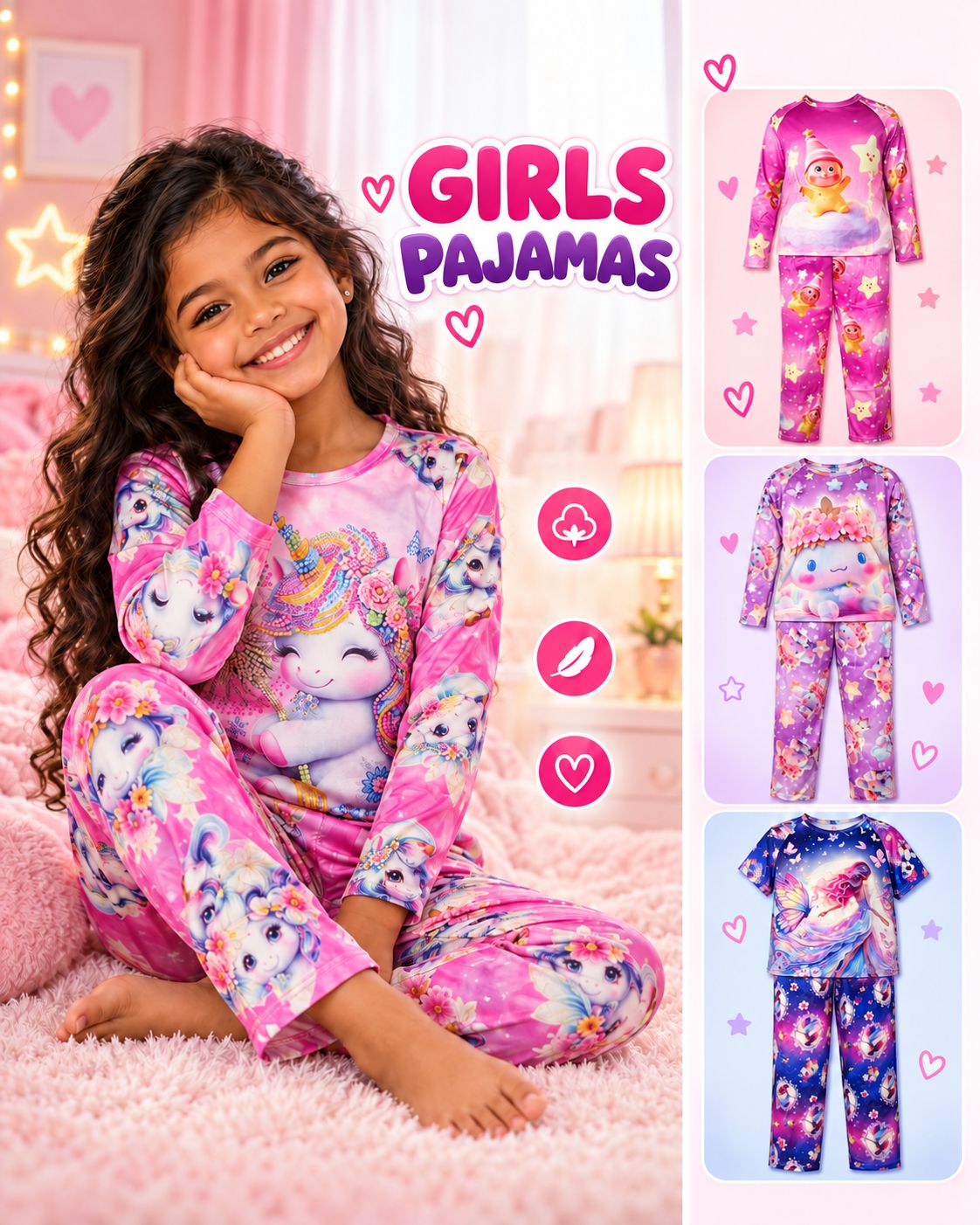 GIRL'S PAJAMA SET RD-26259