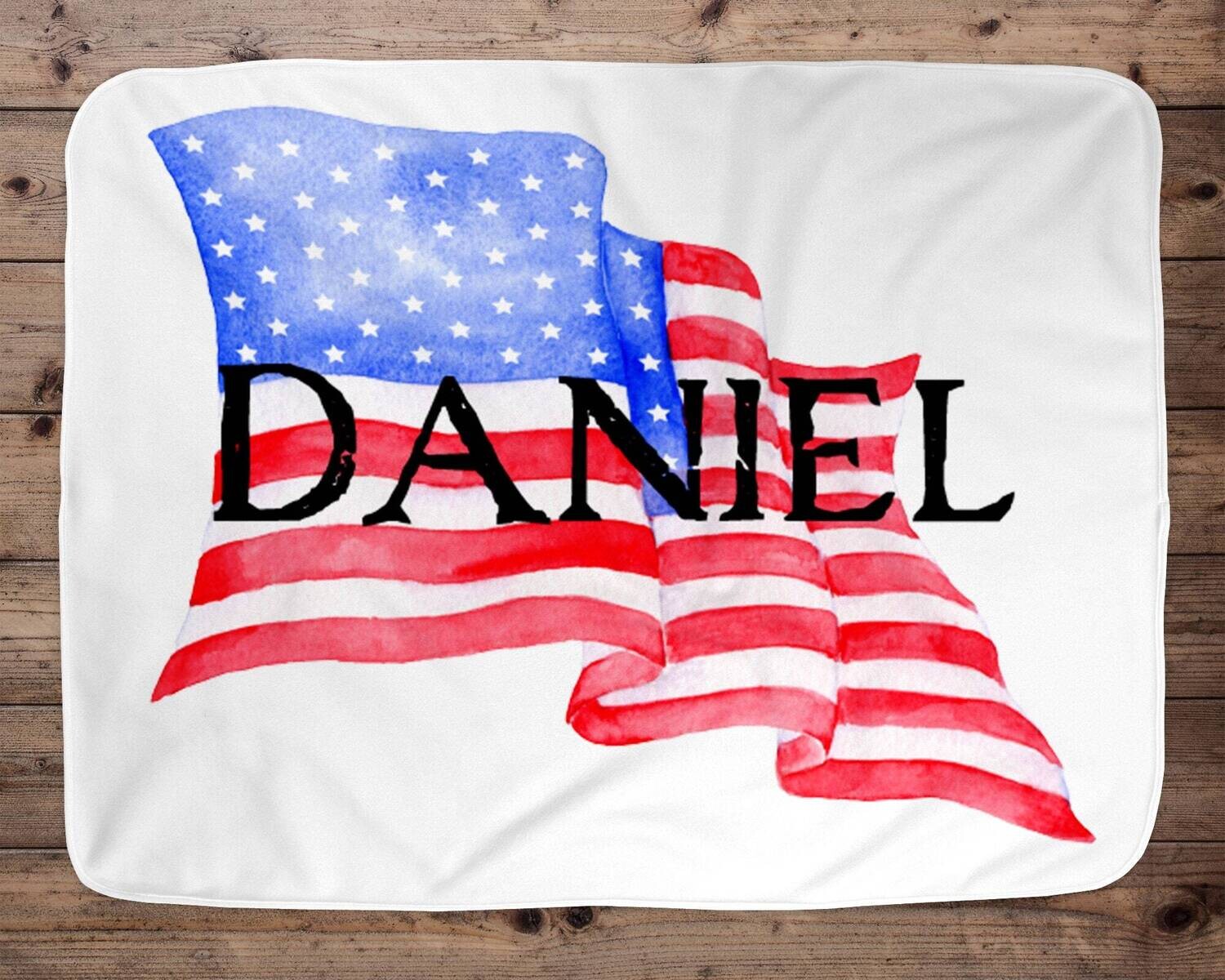 American Flag Personalized Baby Blanket, Baby Blanket, Name Baby Blanket, Baby Gift, USA, Blanket, Blanket Boy, Name, Patriotic, July 4th