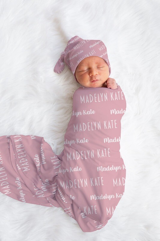 Personalized Baby Girl Custom Pink Name Swaddle For Newborn Baby, Pink Newborn Baby Photo Prop, Newborn Baby Girl Custom Name Swaddle Gift