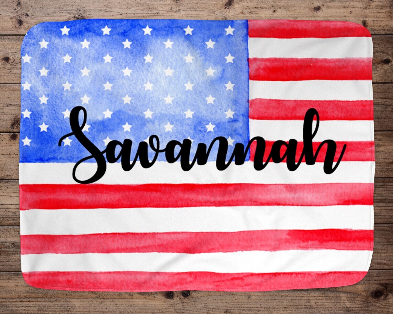 American Flag Personalized Baby Blanket, Baby Blanket, Name Baby Blanket, Baby Gift, USA, Blanket, Blanket Girl, Name, Patriotic, July 4th
