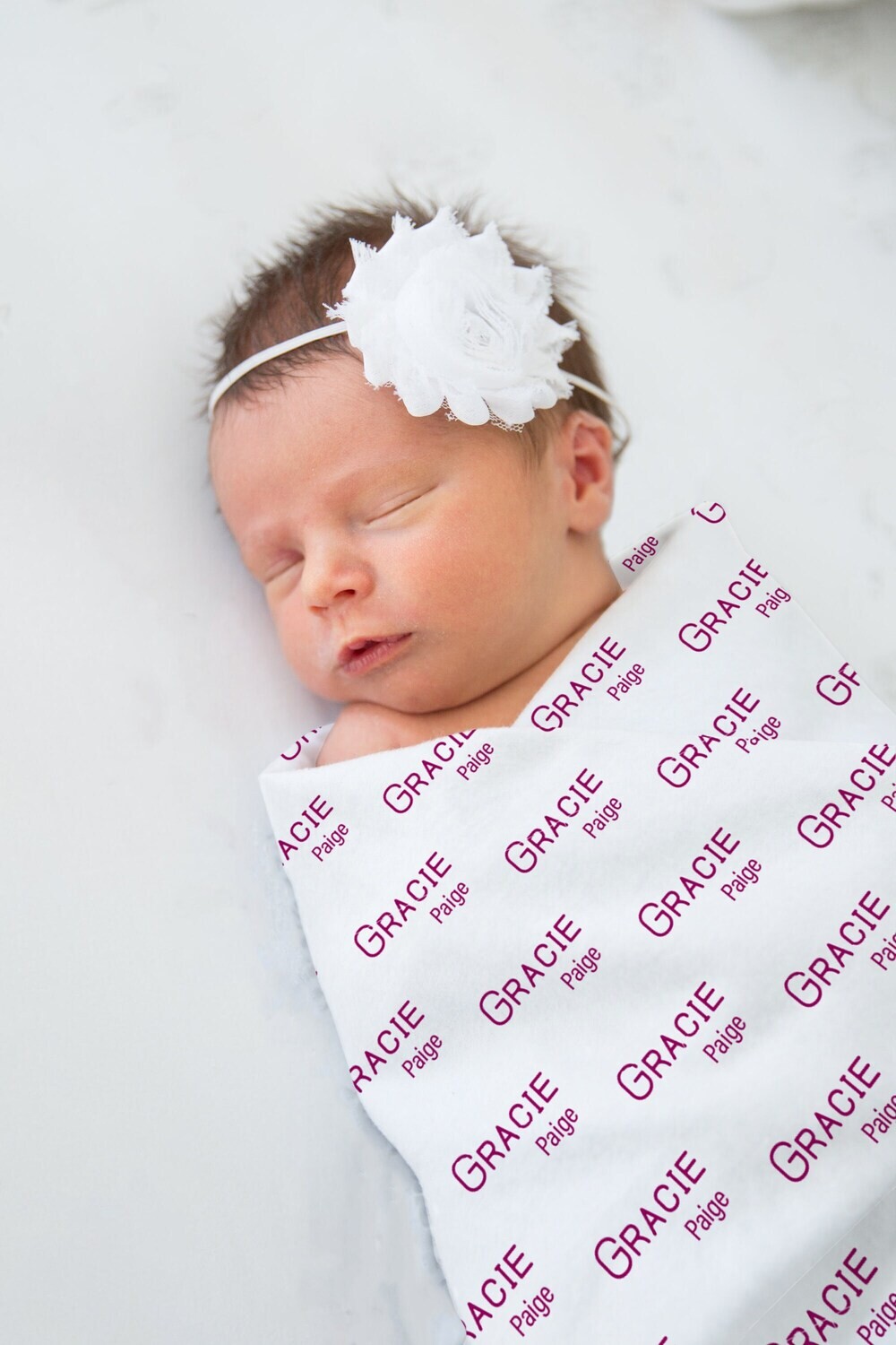Personalized Baby Girl Purple Custom Name Swaddle Blanket Gift Idea For Newborn, Baby Shower Gift Idea For Girl, Violet Newborn Photo Prop