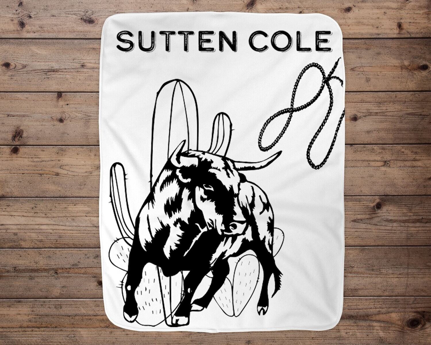 Personalized Bull Blanket, Western, Custom Blanket, Blanket Boy, Baby Blanket, Baby Boy Gift, Cowboy, Rodeo, Angry Bull, Country Baby, Bull