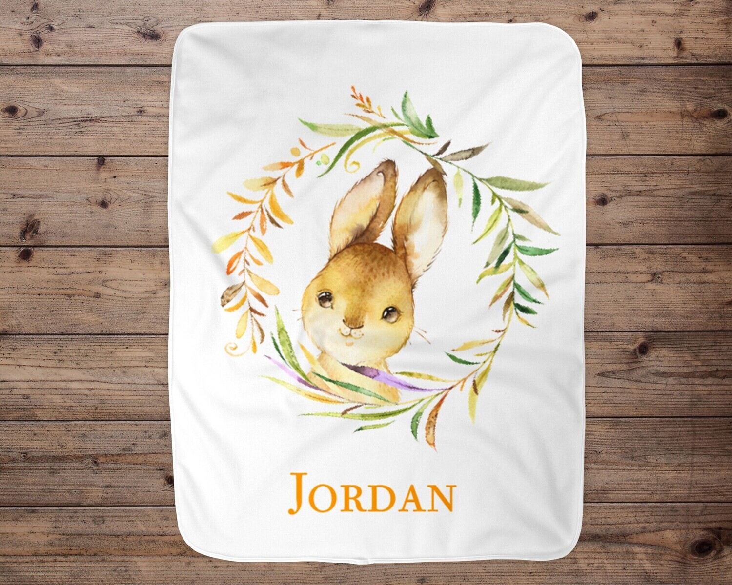 Custom Baby Blanket, Baby Blanket, Unisex Baby Blanket, Unique Baby Gift, Minky Baby, Boy Blanket, Rabbit Blanket, Easter Gift, Easter, Girl