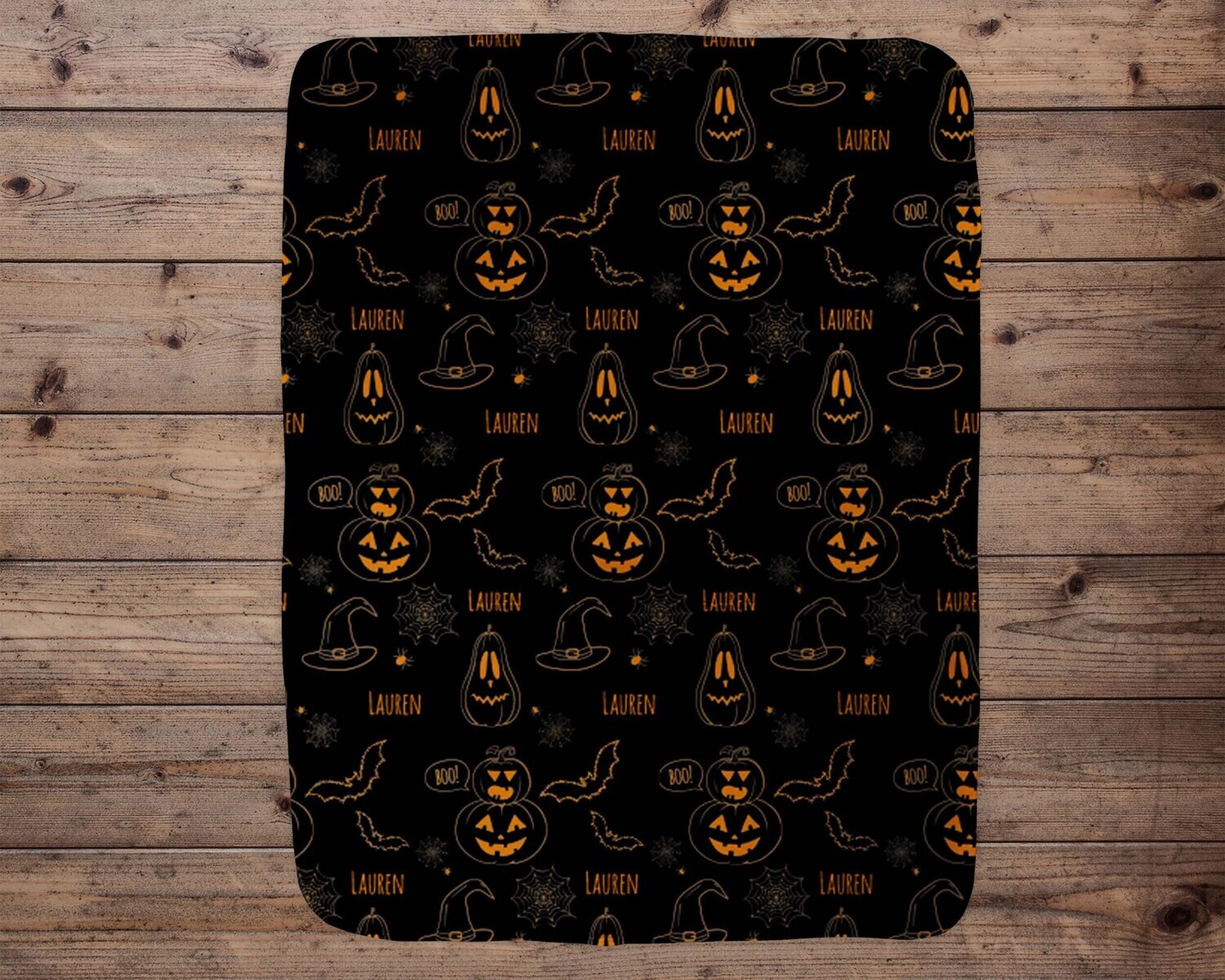 Personalized Baby Blanket, Baby Blanket, Name Blanket, Baby Gift, Halloween, Halloween Baby, Blanket , Girl Halloween, Happy Holidays, Girl