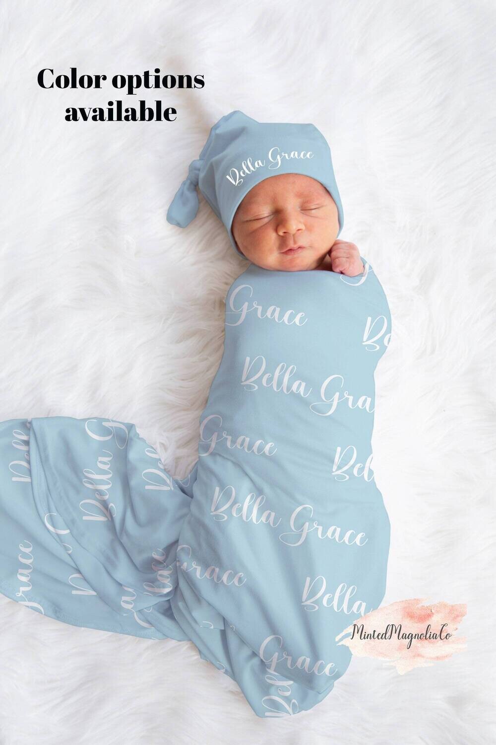 Personalized Baby Name Swaddle, Personalized Baby Gift, Custom Coming Home Blanket, Gender Neutral Hospital Photo Prop, Baby Shower Present