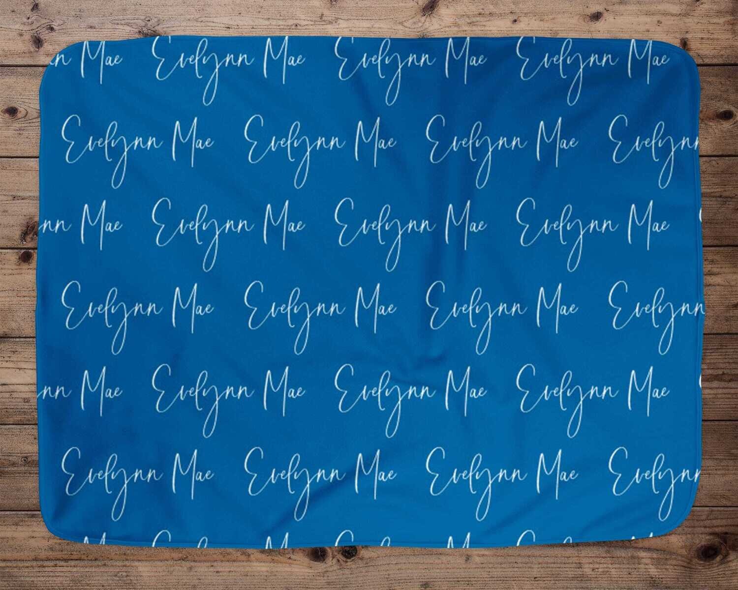 Personalized Baby Blanket, Baby Blanket, Name Blanket, Unisex Baby Gift, Rustic Blue Name Blanket, Blanket Girl, Girl, Boy, Fall, Autumn