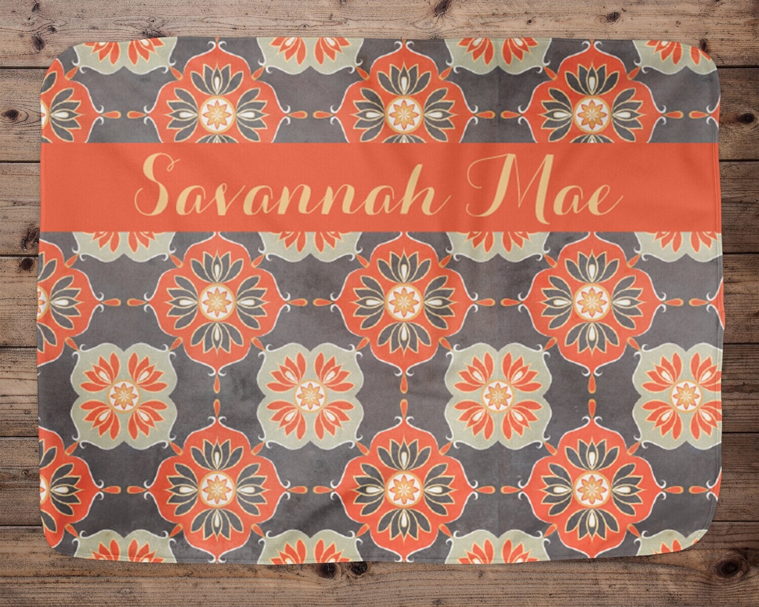 Boho Personalized Baby Blanket, Baby Blanket, Name Baby Blanket, Girl Baby Gift, Kid Gift for Girl, Blanket Girl, Bohemian Nursery