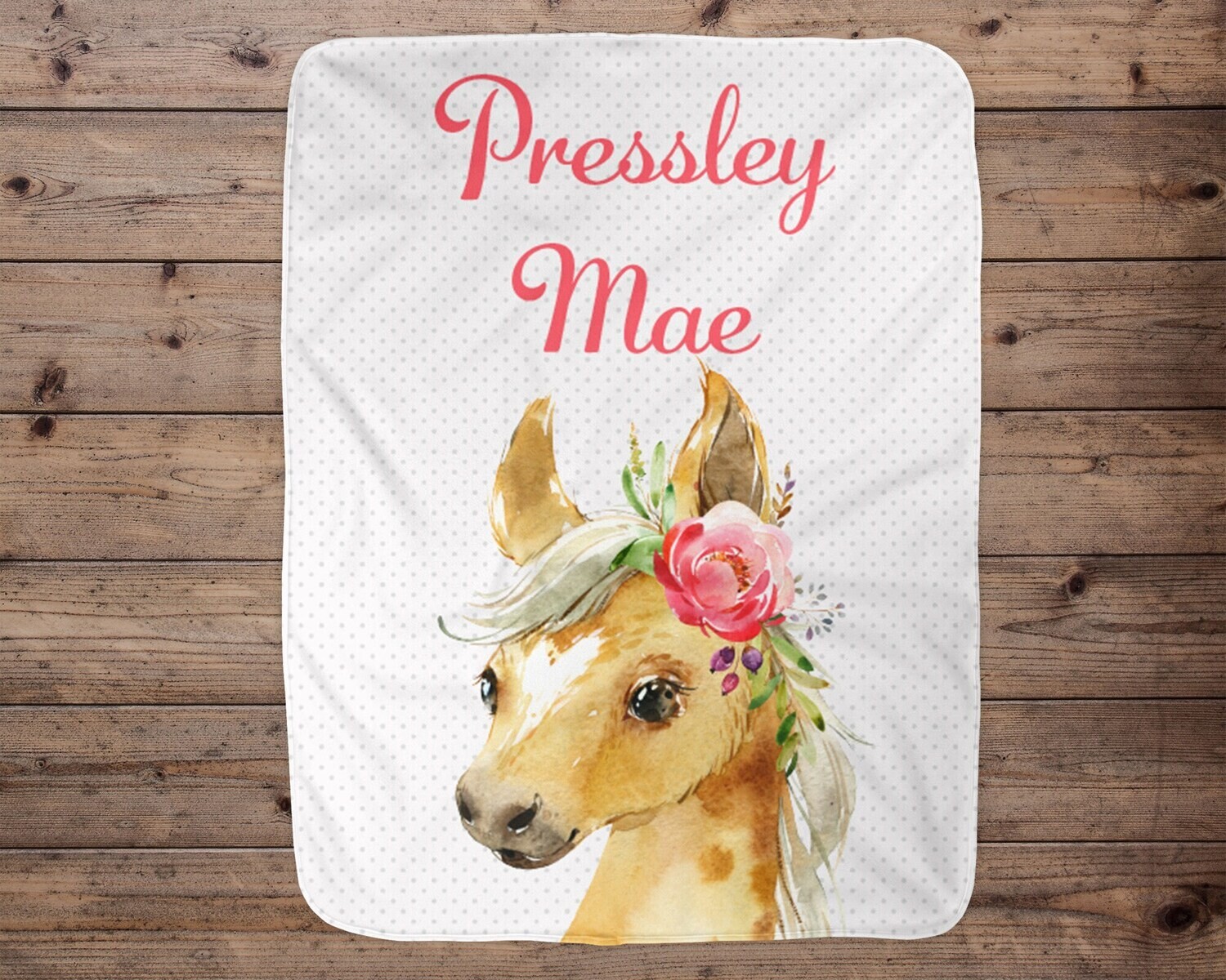 Personalized Horse Baby Blanket, Baby Blanket, Name Baby Blanket, Horse Nursery, Minky Baby, Country Blanket, Horse Blanket, Horse Bedding