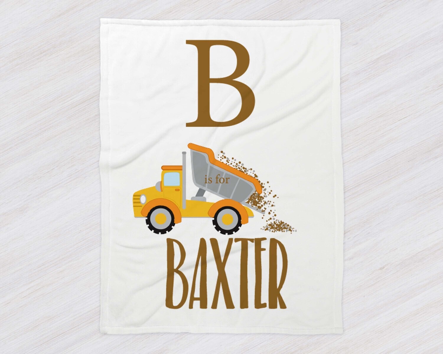 Custom Baby Blanket, Baby Blanket, Name Baby Blanket, Boy Baby Gift, Baby, Baseball Blanket, Work Zone Blanket, Construction Baby, Baby Boy