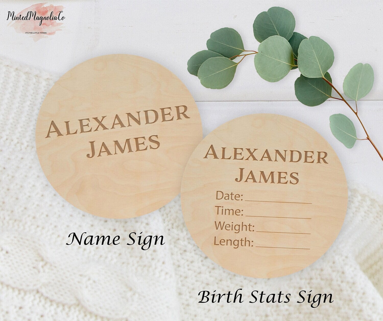 Personalized Birth Announcement Sign, Name Birth Announcement Sign, Custom Birth Sign, Personalized Birth Announcement Sign, Newborn Stats