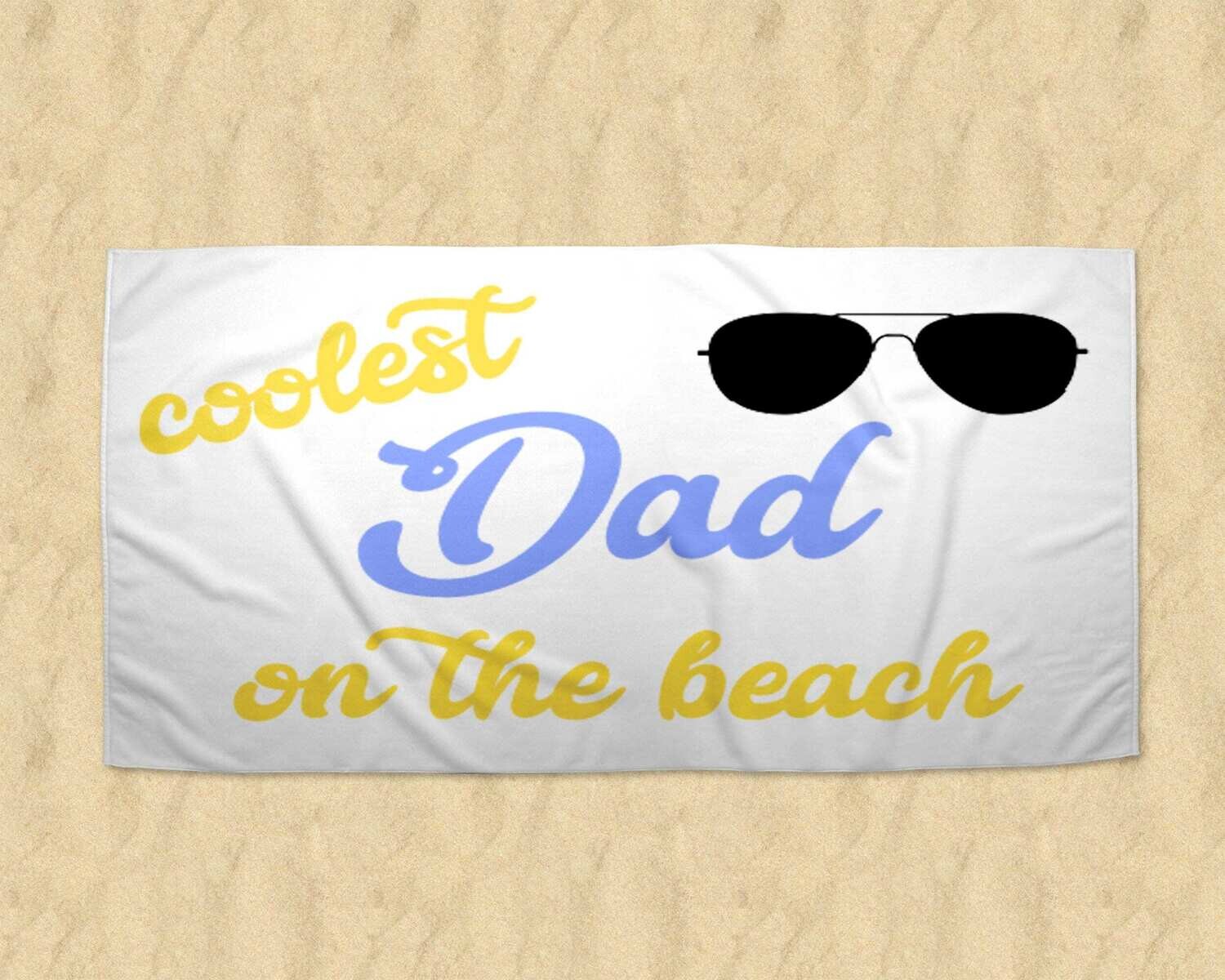 Personalized Dad Beach Towel, Fathers Day Towel, Fathers Day Gift, Summer Gift, Fathers Day Idea, Beach Ideas, Fathers Day, Cool Dad, Summer