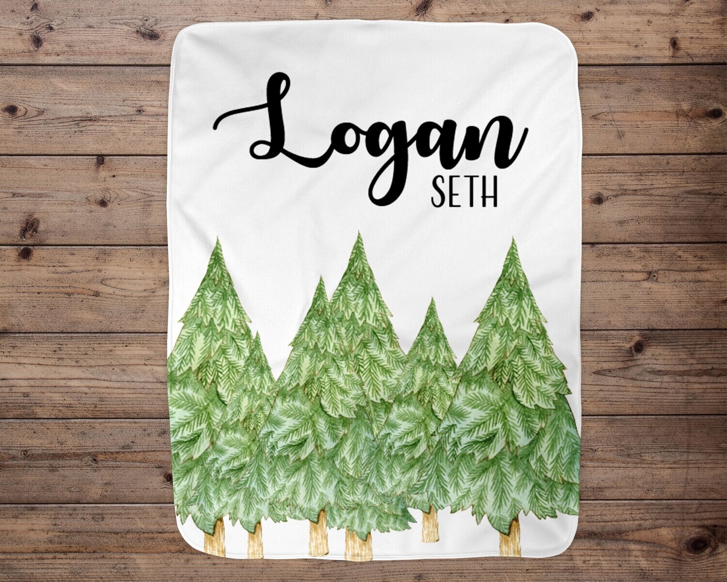 Personalized Baby Blanket, Baby Blanket, Name Blanket, Baby Gift, Christmas, Swaddle Blanket, Blanket, Boy Gift, Christmas Tree, Holiday