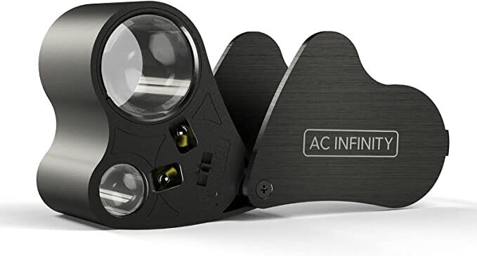 AC Infinity: Dual Lense Lighted Magnifier Loupe-30/60x