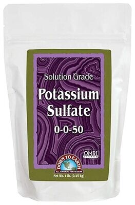 Down to Earth: Solution Grade Potassium Sulfate-5 lb
