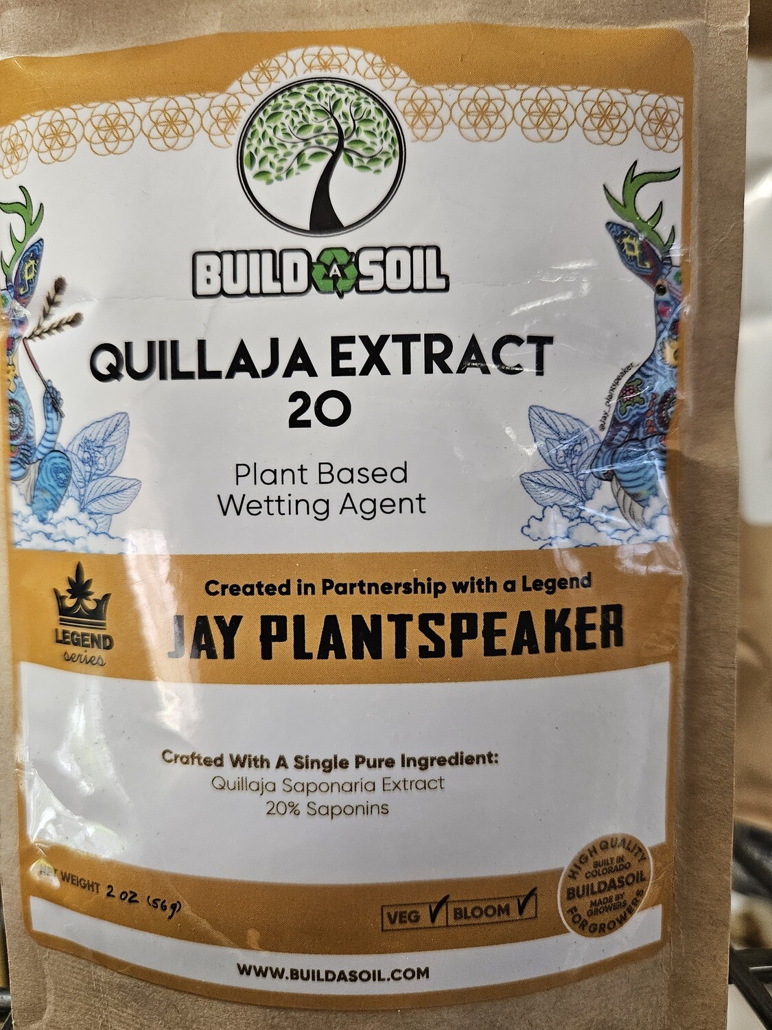 Build a Soil: Jay Plantspeaker&#39;s Quillaja Saponaria Extract Powder 20 - 8oz