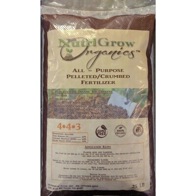 Build a Soil: Nutrigrow Organics Chicken Manure 1/2 Gallon