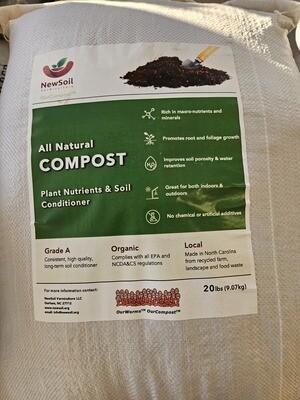 New Soil Vermiculture: Natural Compost 20 lbs