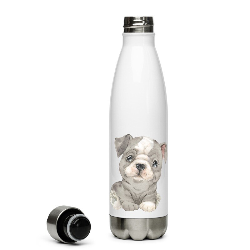 English Bulldog No 2 Stainless Steel Water Bottle