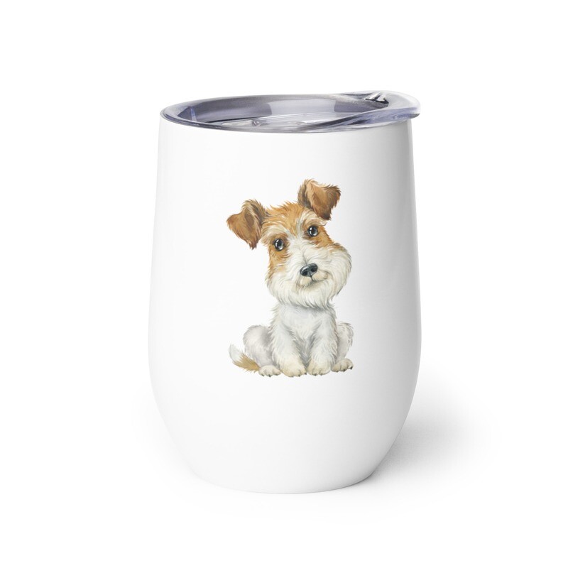 Wire Fox Terrier No 3 Coffee/Wine tumbler