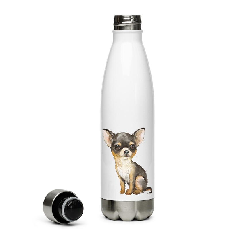 Chihuahua No 5 Stainless Steel Water Bottle