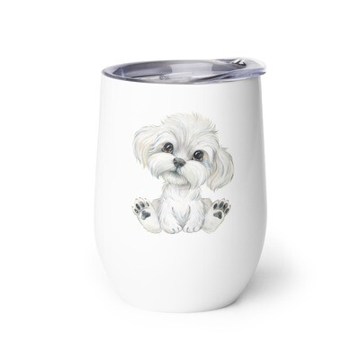 Maltese Terrier Coffee/Wine tumbler