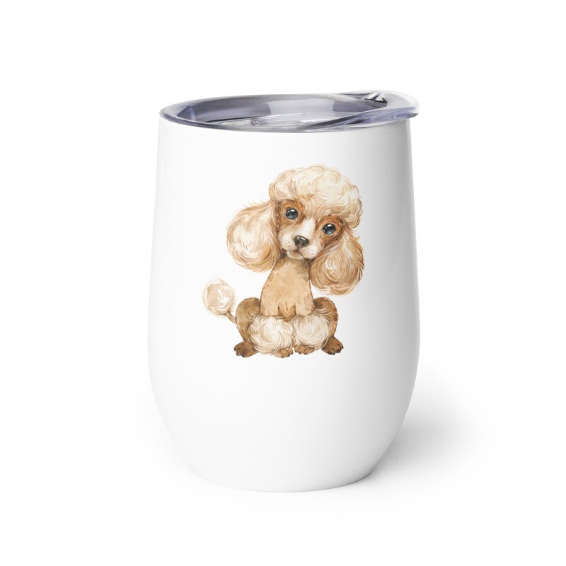 Poodle No 4 Coffee/Wine tumbler