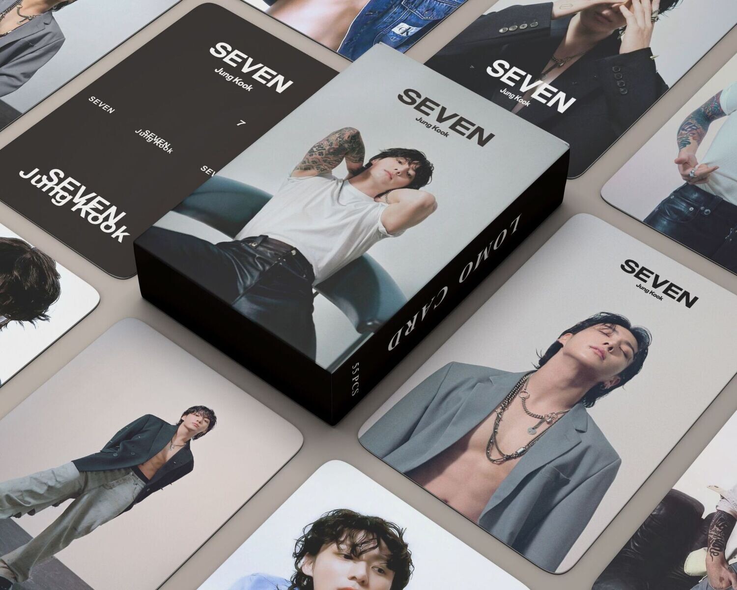 BTS Jungkook solo [Seven] photocards.
