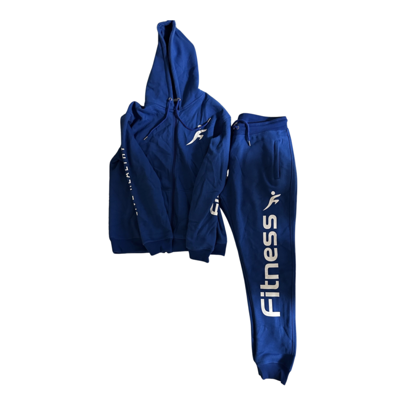 Fitness Sweat suit With and Without Zippers, 100% Cotton Made in UK