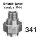 TUERCA UNIÓN M/H GALVANIZADA, Medida: 1/2"