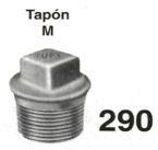TAPÓN MACHO GALVANIZADO FIGURA 290