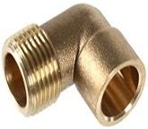 CODO MACHO COBRE, Medida: 3/8" x 12