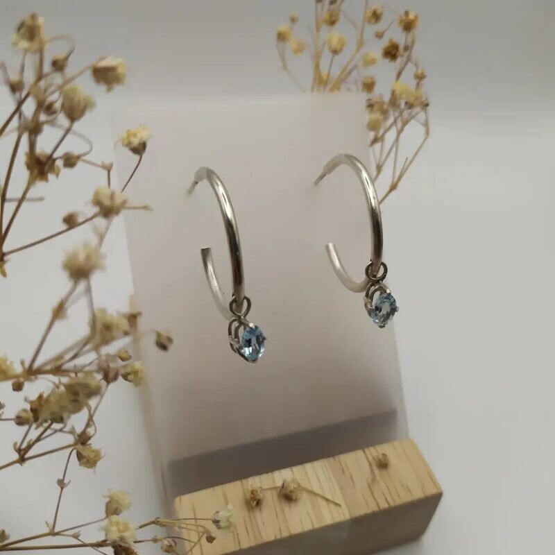 aiguaMarina Natural, pendientes