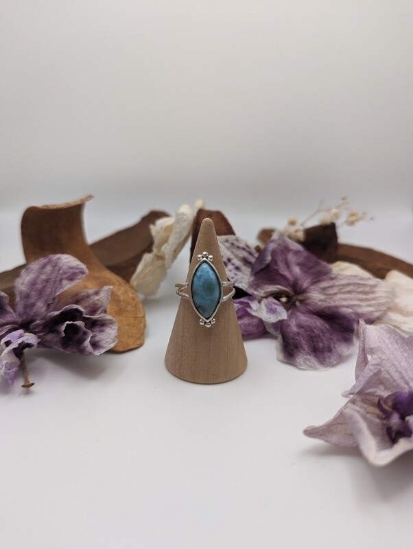 Larimar, anillo