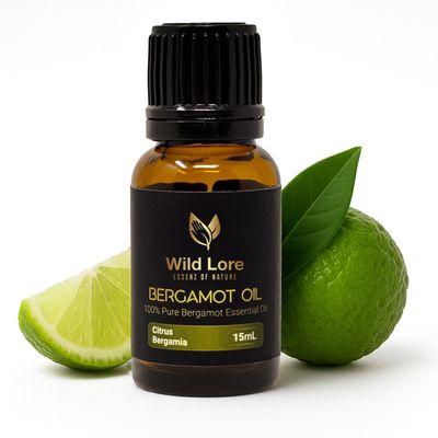 Wild Lore Bergamot Essential Oil, 100% Pure and Natural, Uplifting Citrus Aroma to Help in Mood Boost, Skincare, Diffuser, Massage, DIY Beauty, Natural Home Freshening, 15 ML Wild Lore Bergamot Essential Oil, 100% Pure and Natural, Uplifting Citrus Aroma to Help in Mood Boost, Skincare, Diffuser, Massage, DIY Beauty, Natural Home Freshening, 15 ML