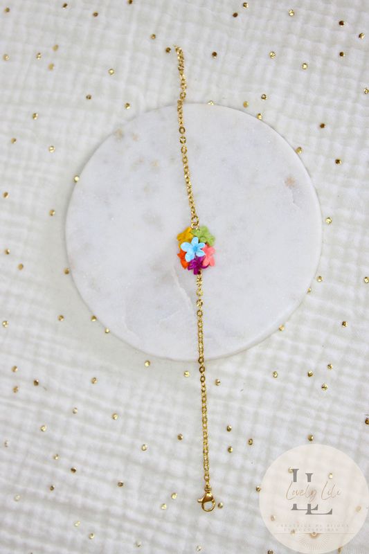 Bracelet Flower Mama Petit Ovale