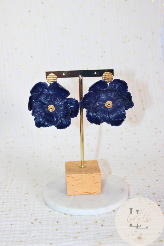 BO Flower Lili Bleu Nuit Scintillant