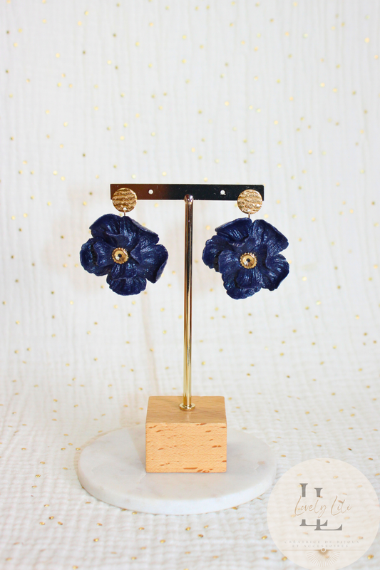 BO Little Flower Lili Bleu Nuit Scintillant