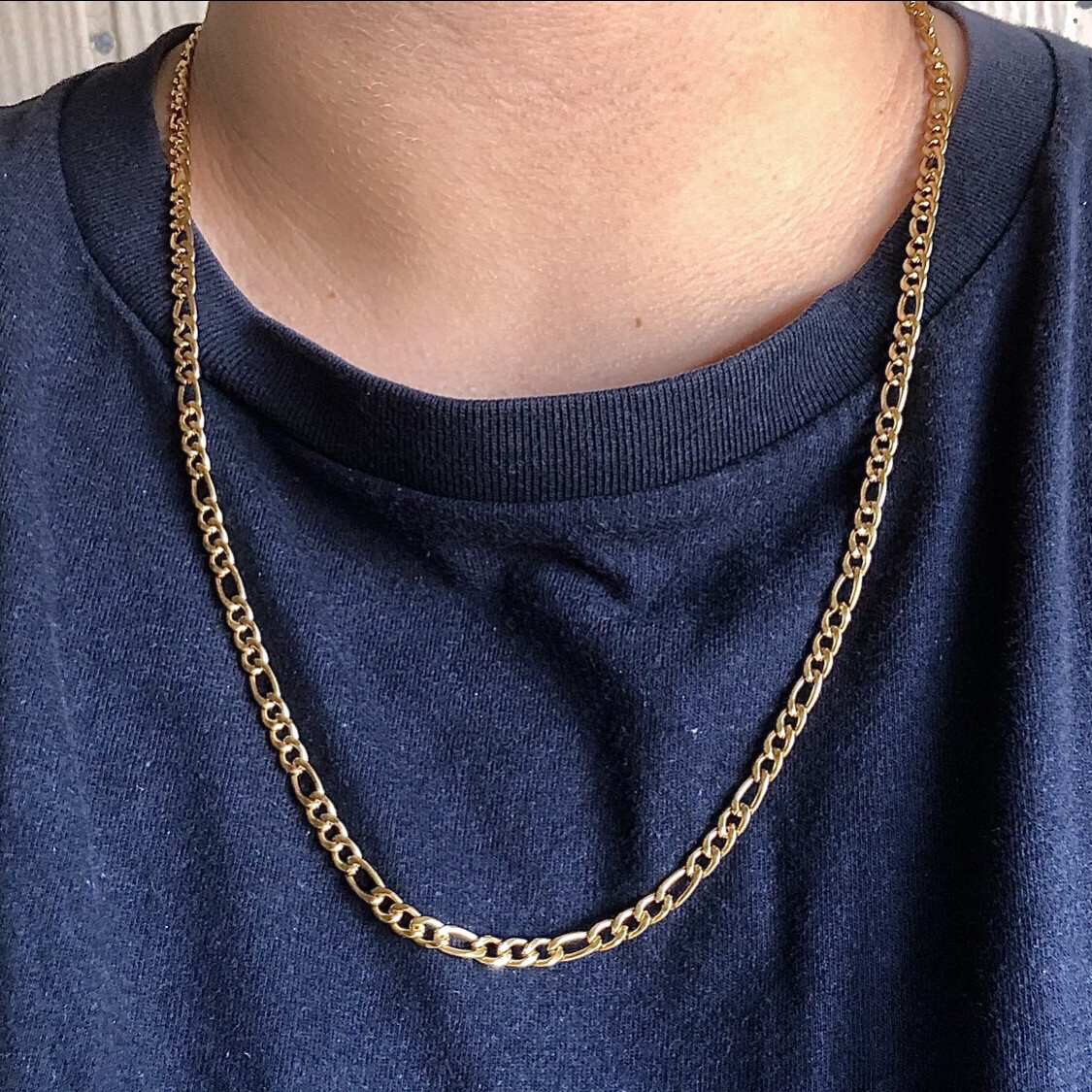 Figaro Chain Necklace 3mm
