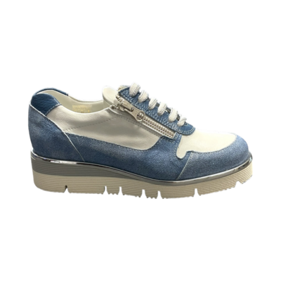 Scolaro E10082 zip blanc/bleu jeans