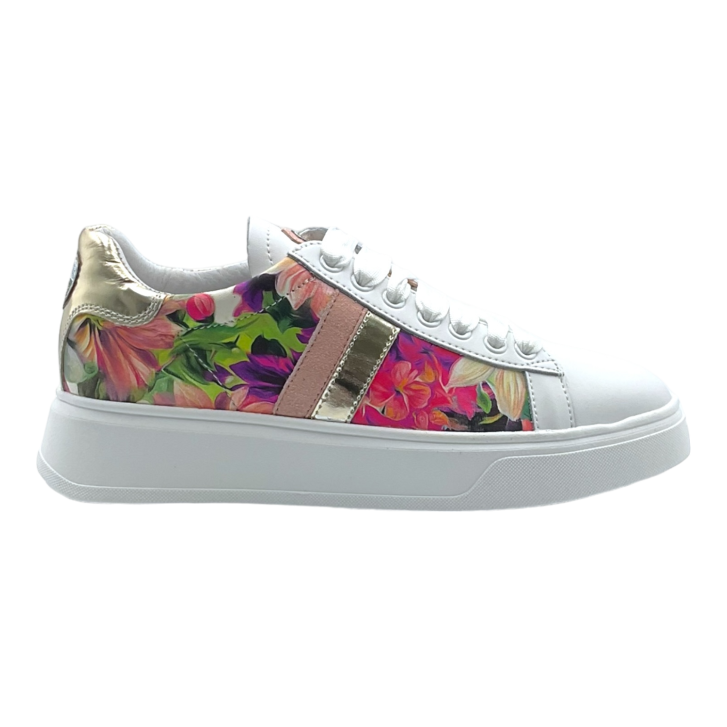 NIS Sneakers pink flowers