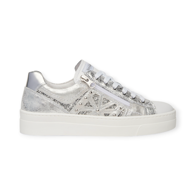 Sneakers silver zip